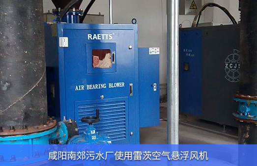 咸陽南郊污水廠使用NG娛樂空氣懸浮風機185KW